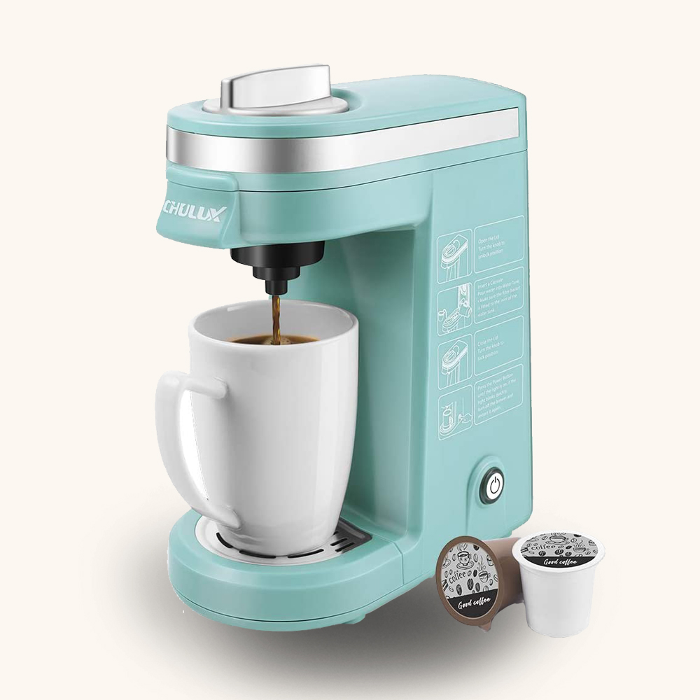 CHULUX Single Cup Coffee Maker Brewer,One Touch Function Compact